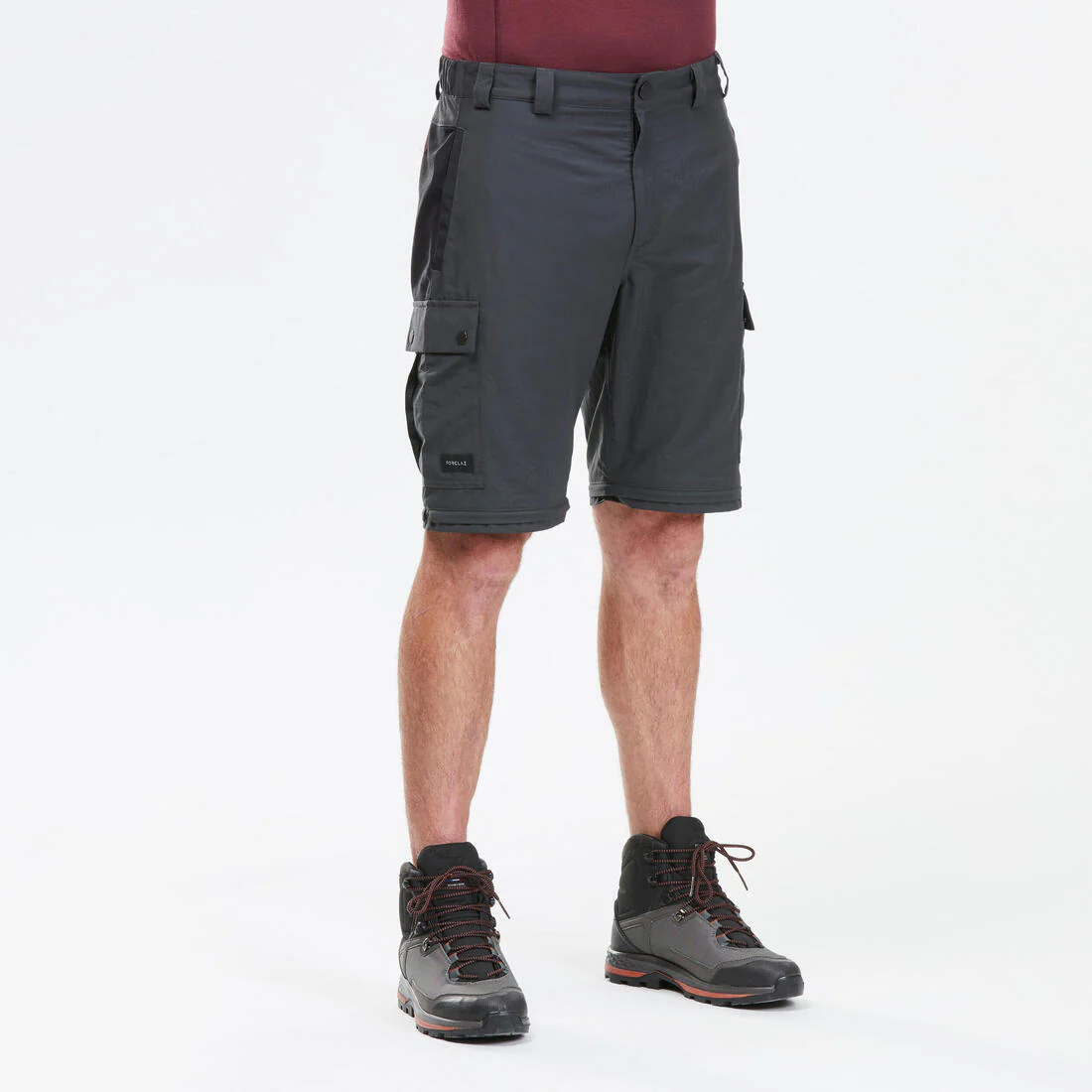 Men's Mountain Trekking Durable 2-in-1 Zip-Off Trousers MT100 - Image 6