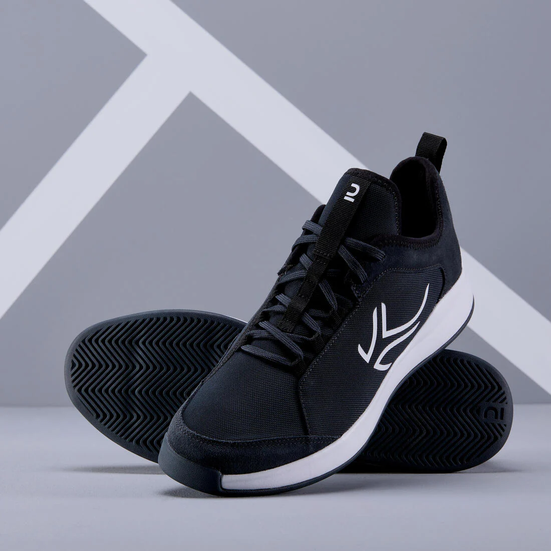Men's Multicourt Tennis Shoes TS130 - Dark Grey - Image 5