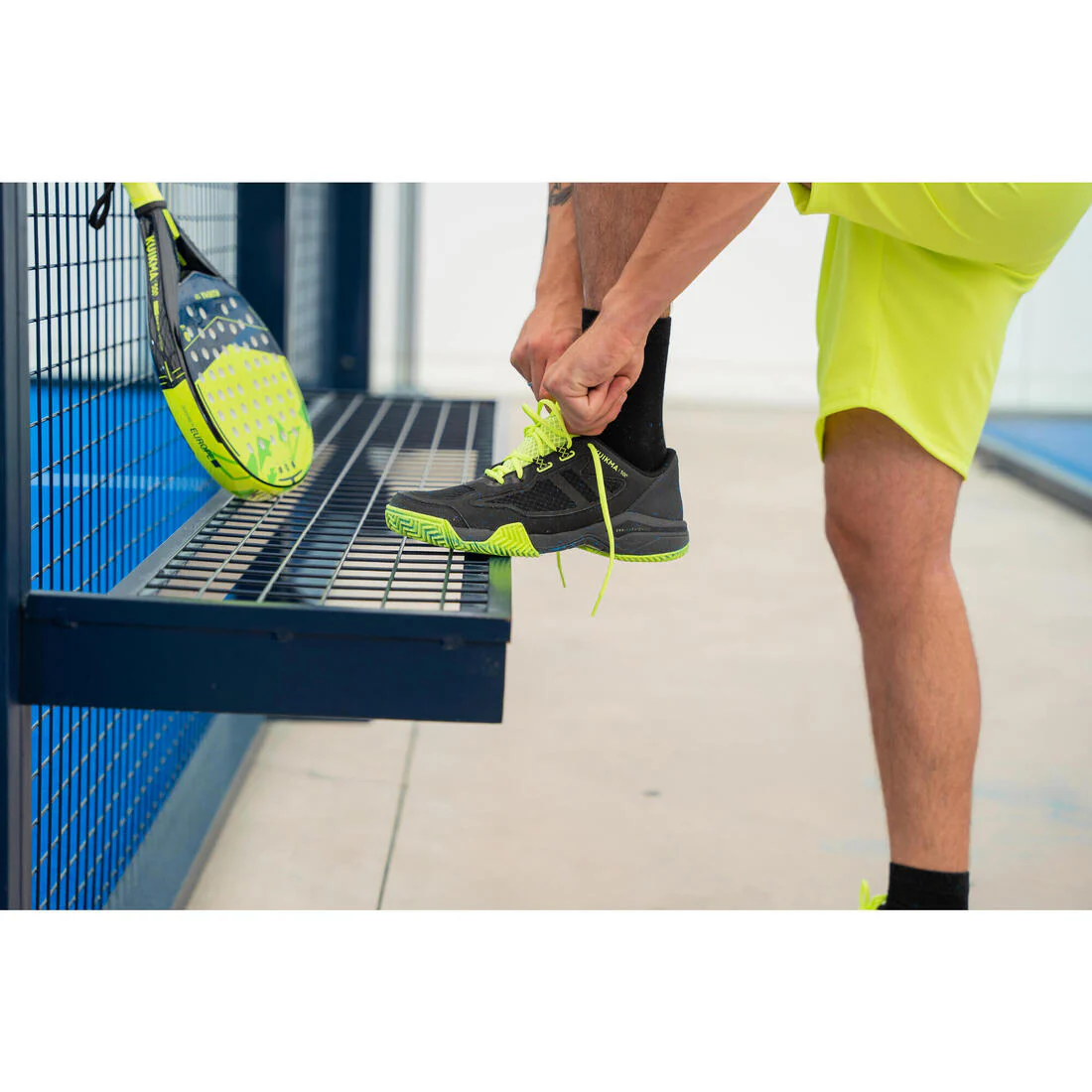 Men's Padel Shoes PS 500 - Black/Yellow - Image 9