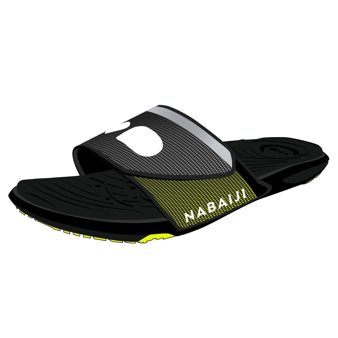 Men's Pool Sandals SLAP 900 SOFT Black Yellow - Image 7