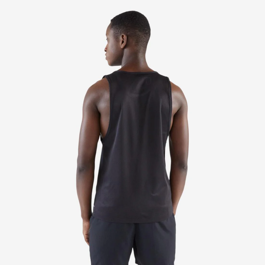 Men's Running Breathable Tank Top Dry - black - Image 3