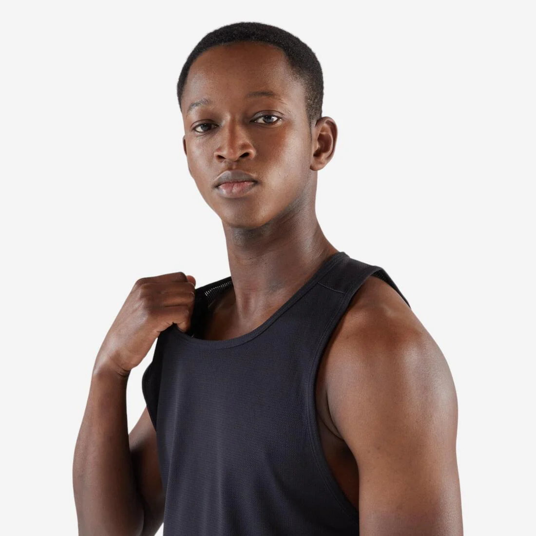 Men's Running Breathable Tank Top Dry - black - Image 4