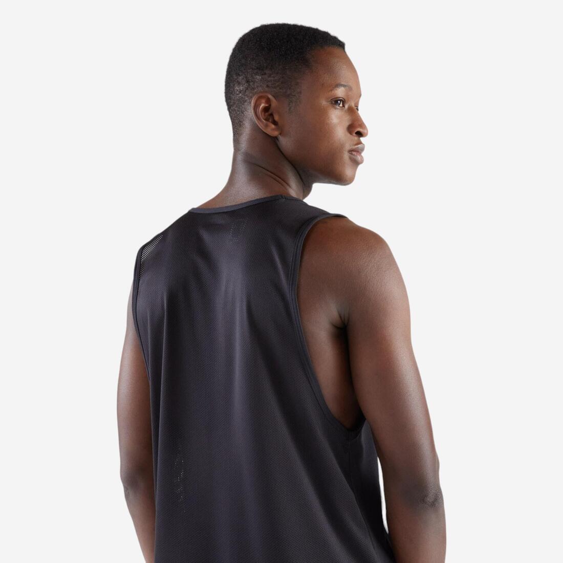 Men's Running Breathable Tank Top Dry - black - Image 5