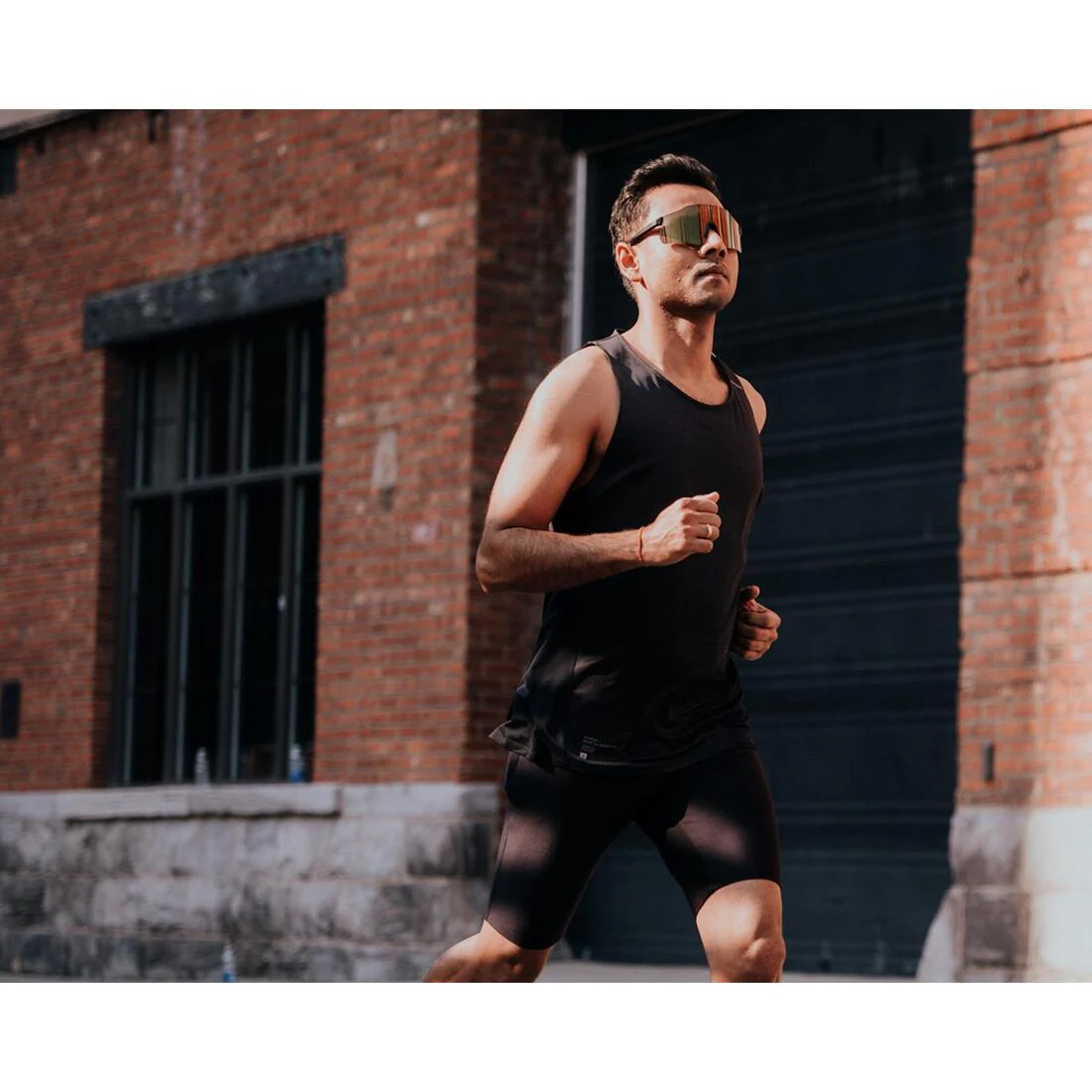 Men's Running Breathable Tank Top Dry - black - Image 8
