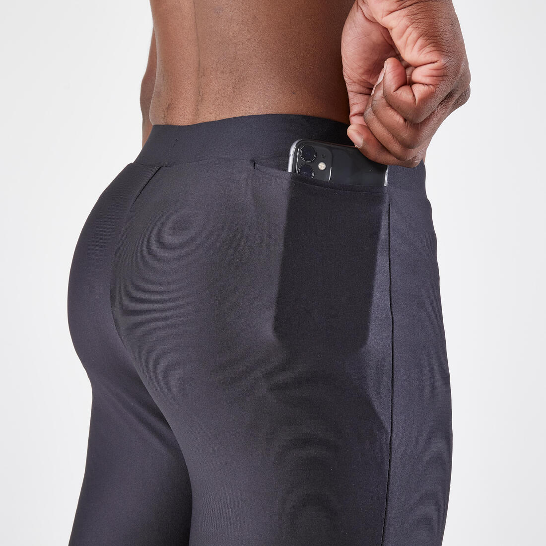 Men's Running Leggings Black - Run 100 - Image 4