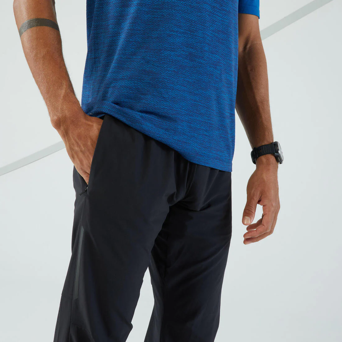 Men's Running Lightweight Trousers - KIPRUN Run 500 Light - Black - Image 8