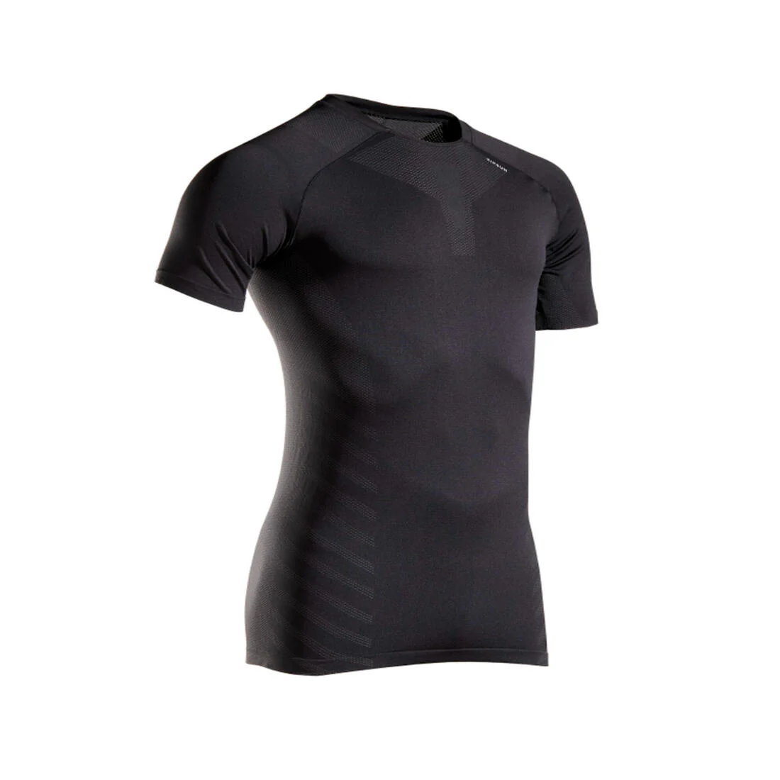 Men's Running Seamless T-shirt Kiprun Run 500 Comfort Skin Black - Image 4
