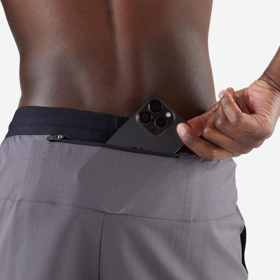 Men's Running Shorts Black - Run 500 Dry - Image 11