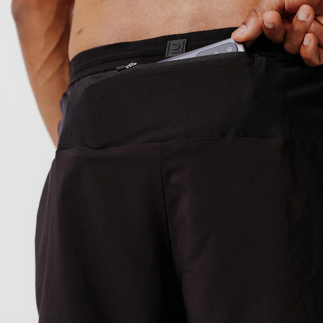 Men's Running Shorts Black - Run 500 Dry - Image 14