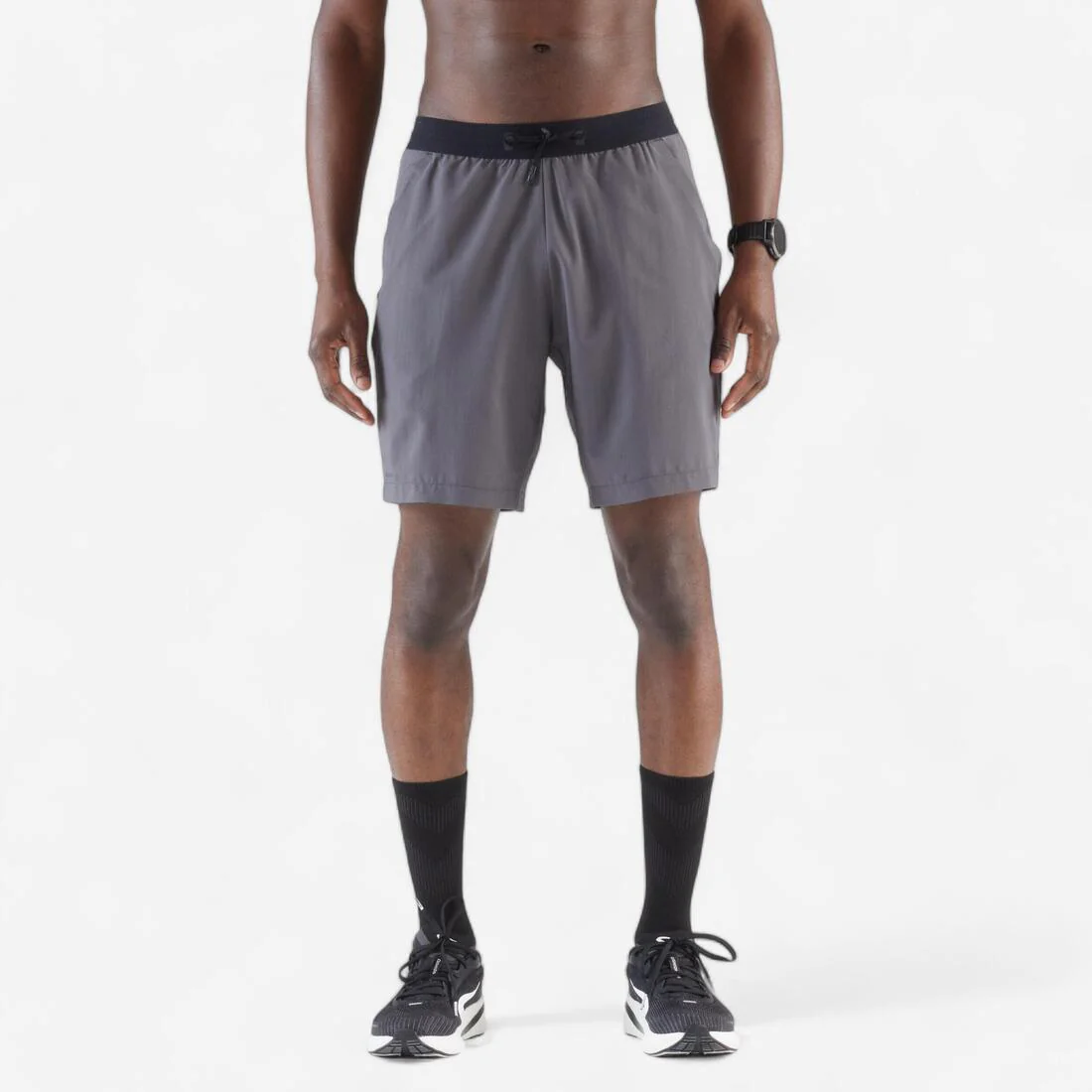 Men's Running Shorts Black - Run 500 Dry - Image 2