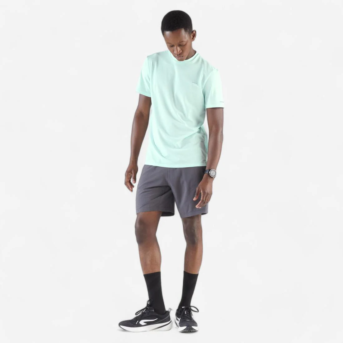 Men's Running Shorts Black - Run 500 Dry - Image 6