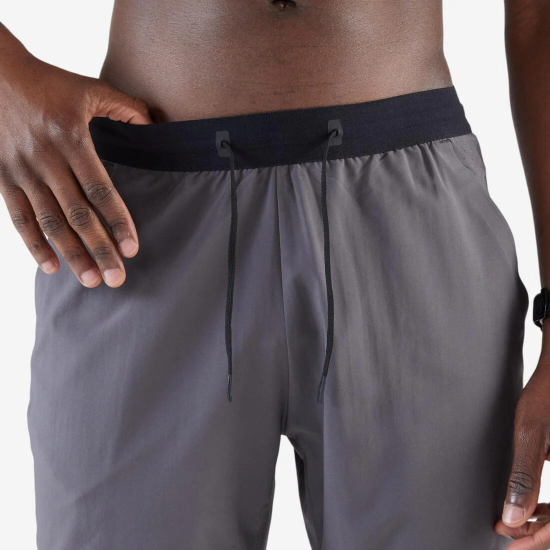 Men's Running Shorts Black - Run 500 Dry - Image 8