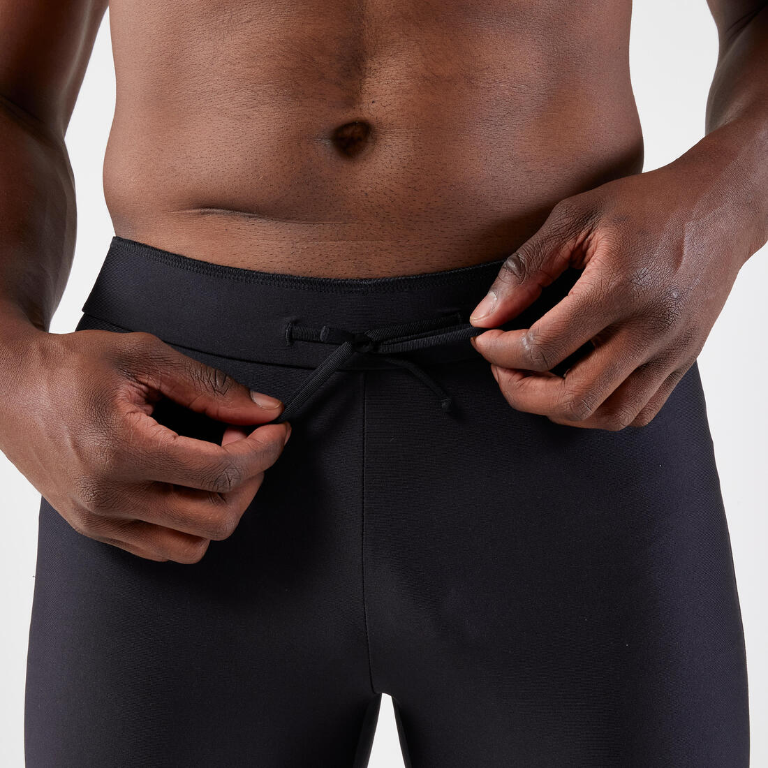 Men's Running Tight Shorts - Kiprun Run 100 Black - Image 3