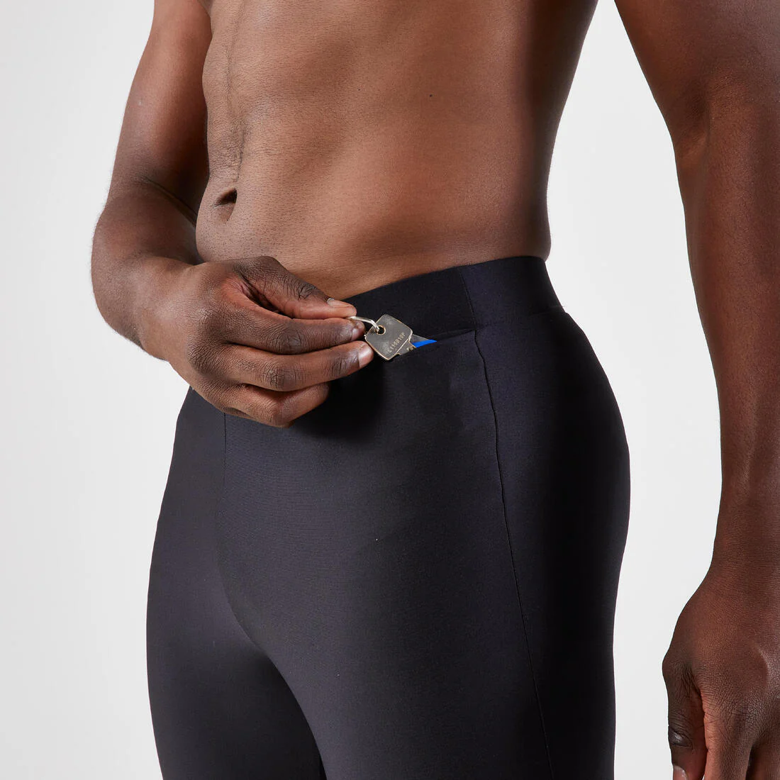 Men's Running Tight Shorts - Kiprun Run 100 Black - Image 4