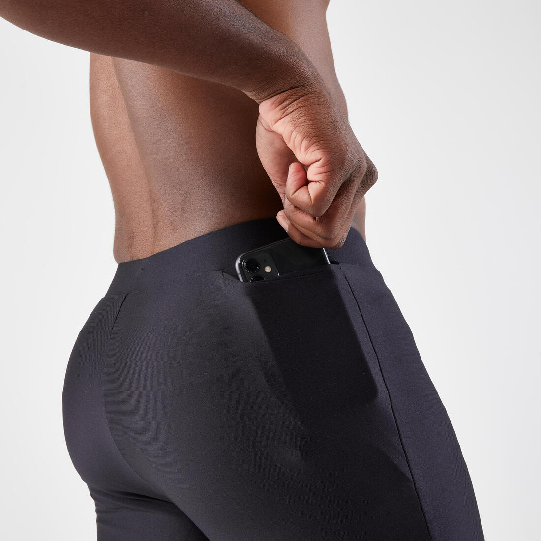 Men's Running Tight Shorts - Kiprun Run 100 Black - Image 5