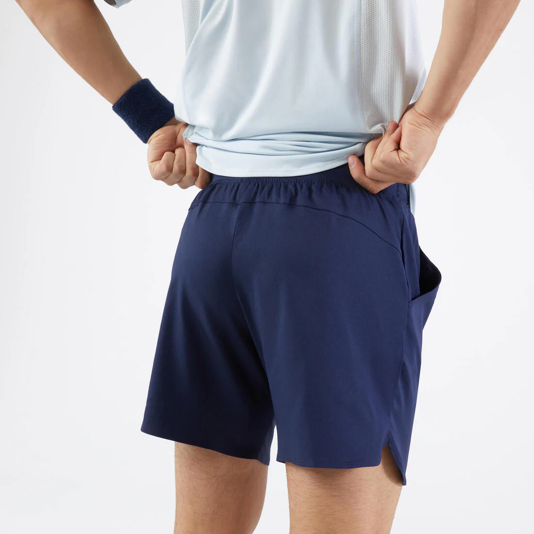 Men's Short-Length Tennis Shorts Essential+ - Navy Blue - Image 3