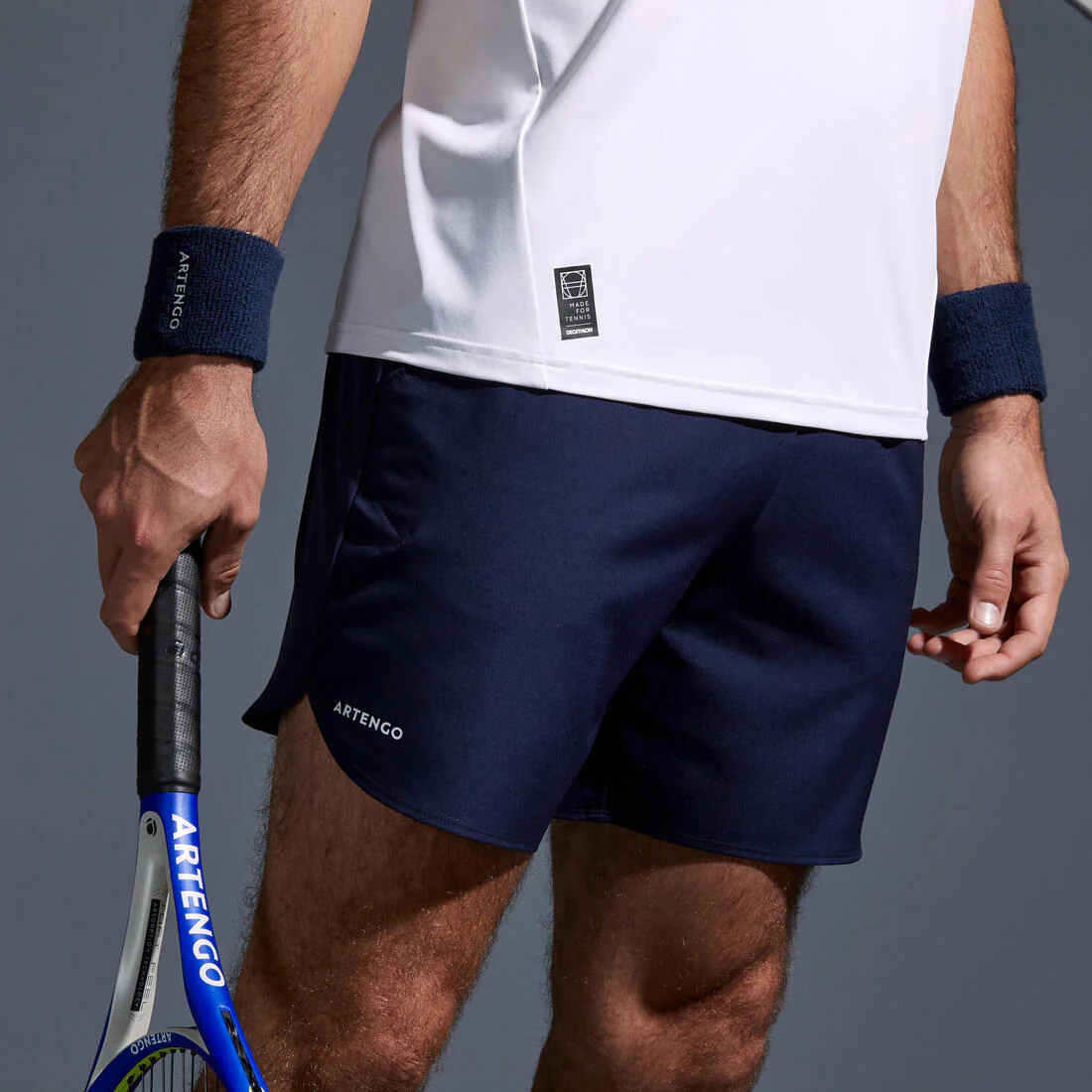 Men's Short-Length Tennis Shorts Essential+ - Navy Blue - Image 7