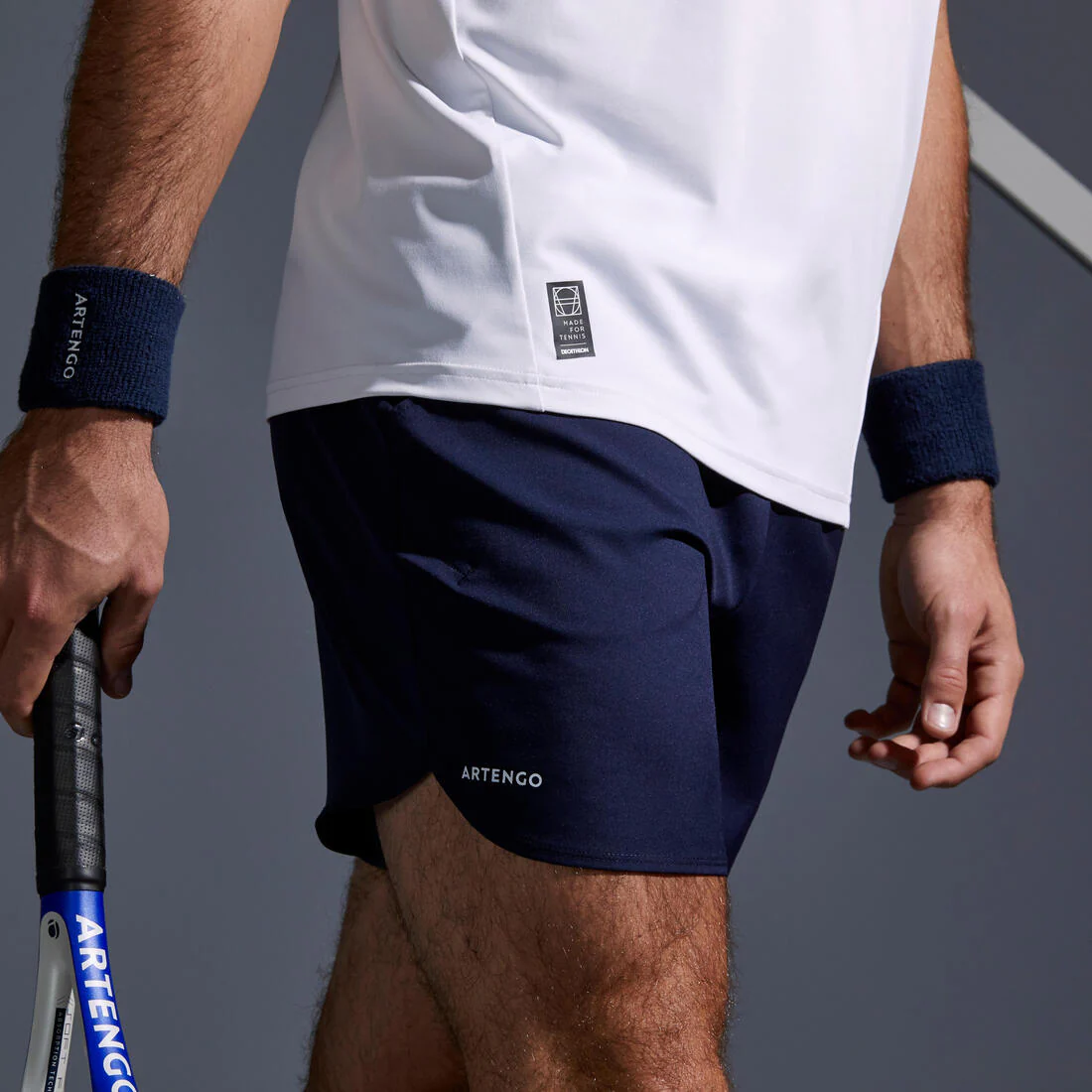 Men's Short-Length Tennis Shorts Essential+ - Navy Blue - Image 8