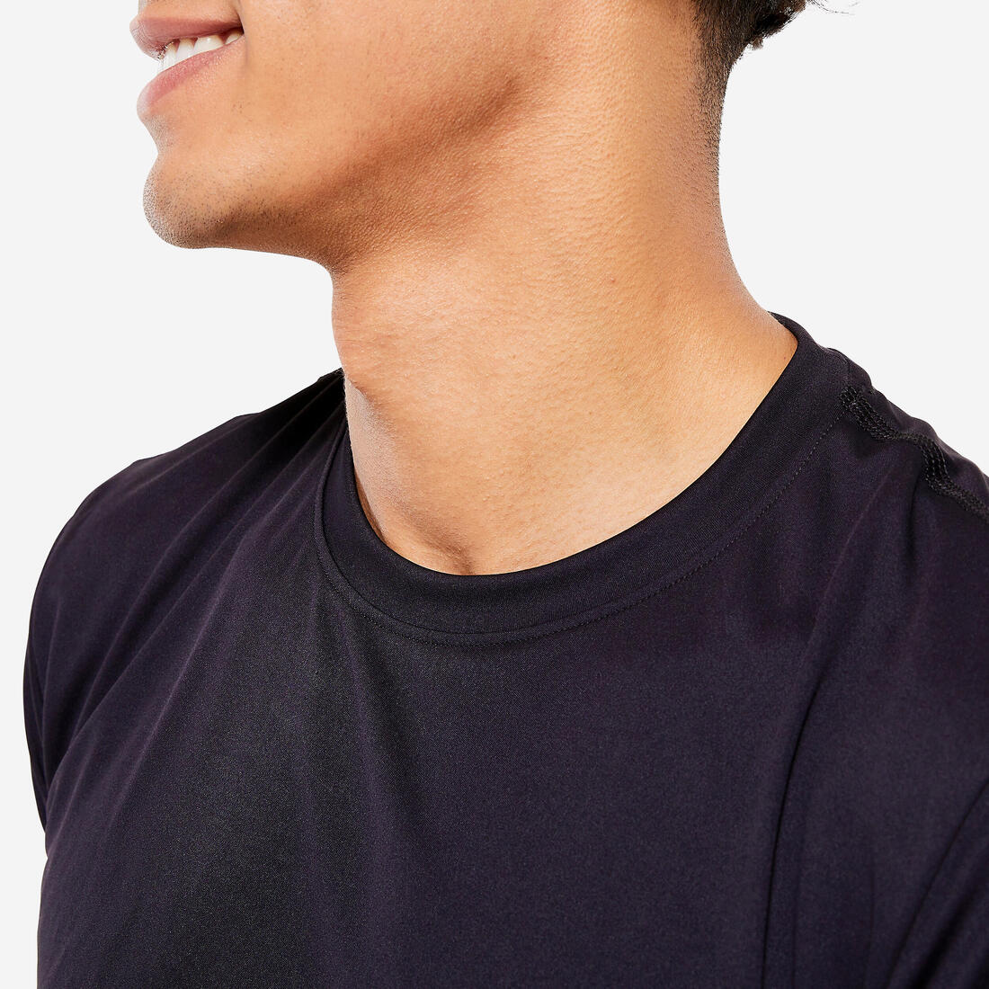 Men's Short-Sleeved Crew Neck Breathable Fitness T-Shirt - Smoky - Image 13
