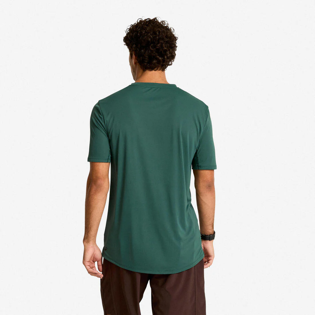 Men's Short-Sleeved Crew Neck Breathable Fitness T-Shirt - Smoky - Image 15