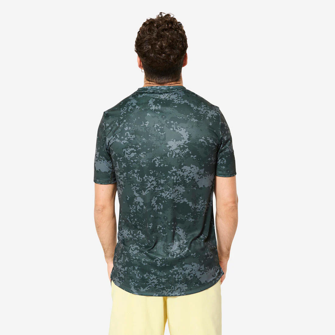 Men's Short-Sleeved Crew Neck Breathable Fitness T-Shirt - Smoky - Image 19