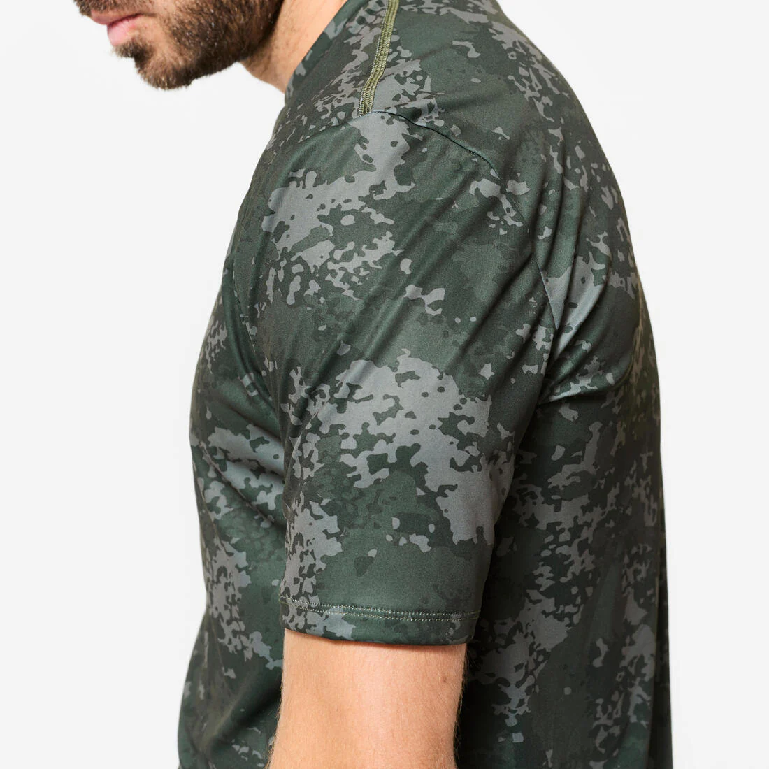 Men's Short-Sleeved Crew Neck Breathable Fitness T-Shirt - Smoky - Image 27