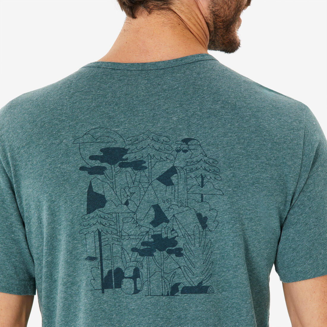 Men’s short-sleeved hiking T-shirt NH100 - Image 11