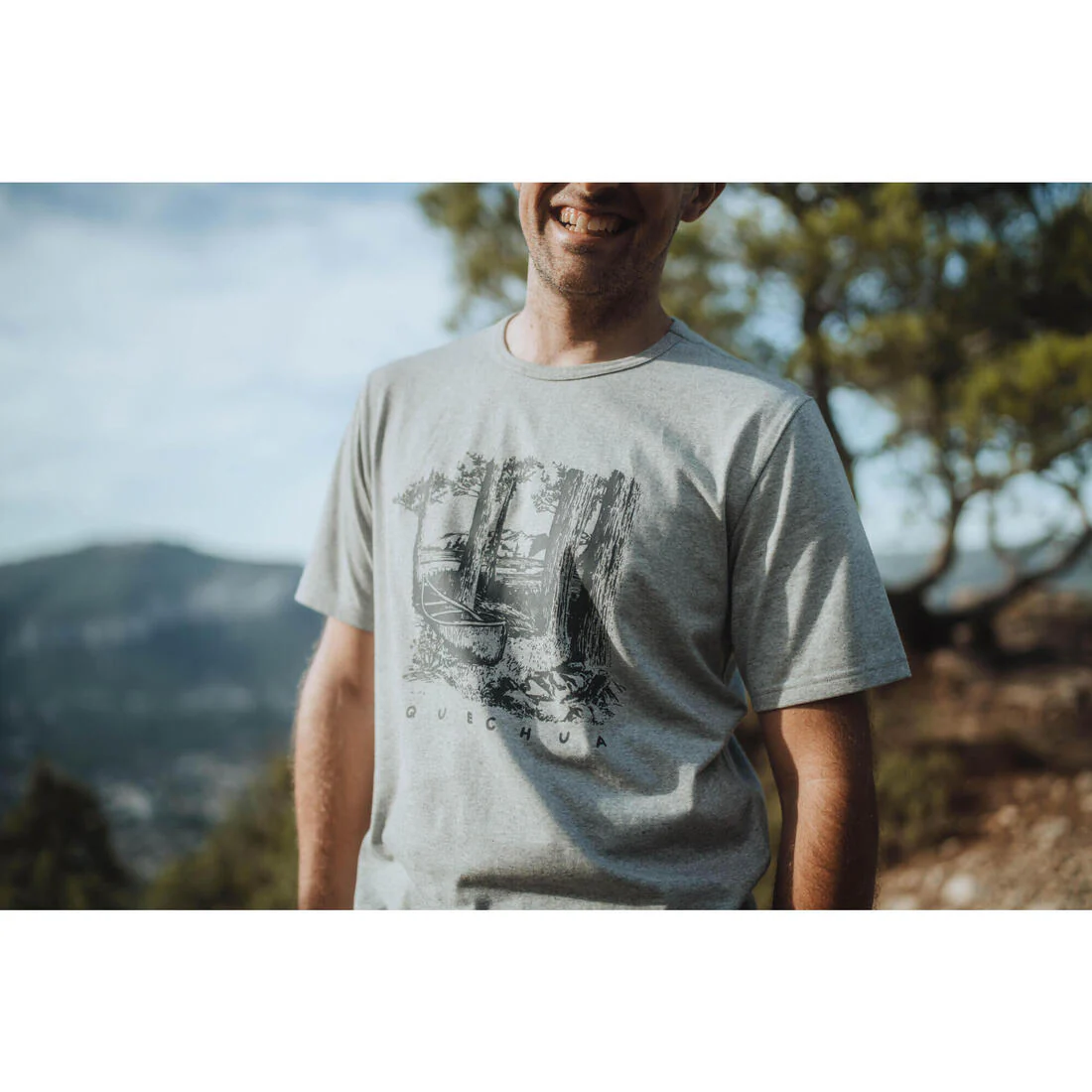 Men’s short-sleeved hiking T-shirt NH100 - Image 18