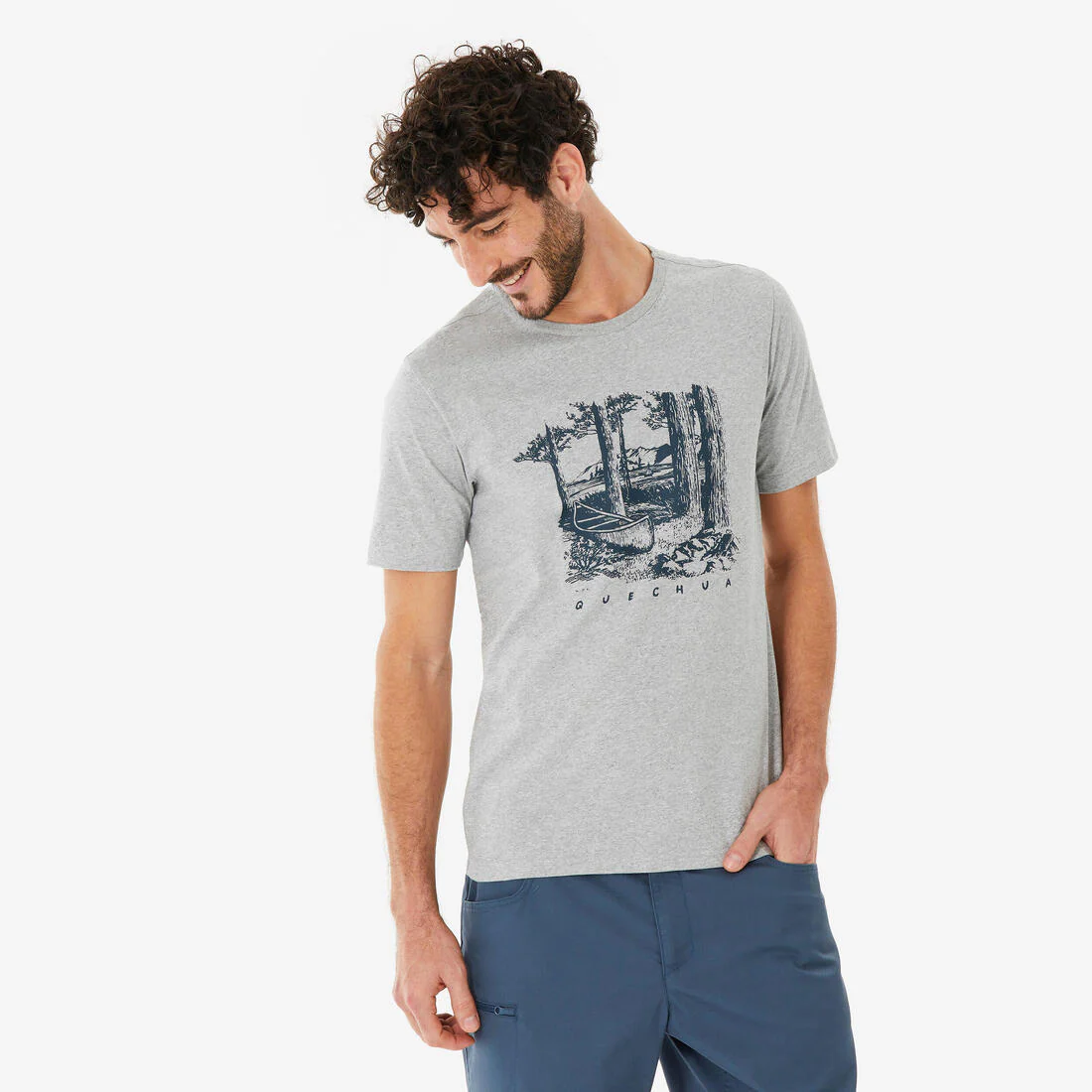 Men’s short-sleeved hiking T-shirt NH100 - Image 3