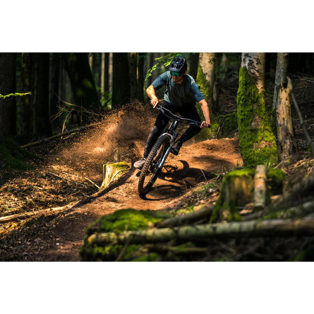 Men's Short-Sleeved Mountain Bike Jersey EXPL 100 - Image 19