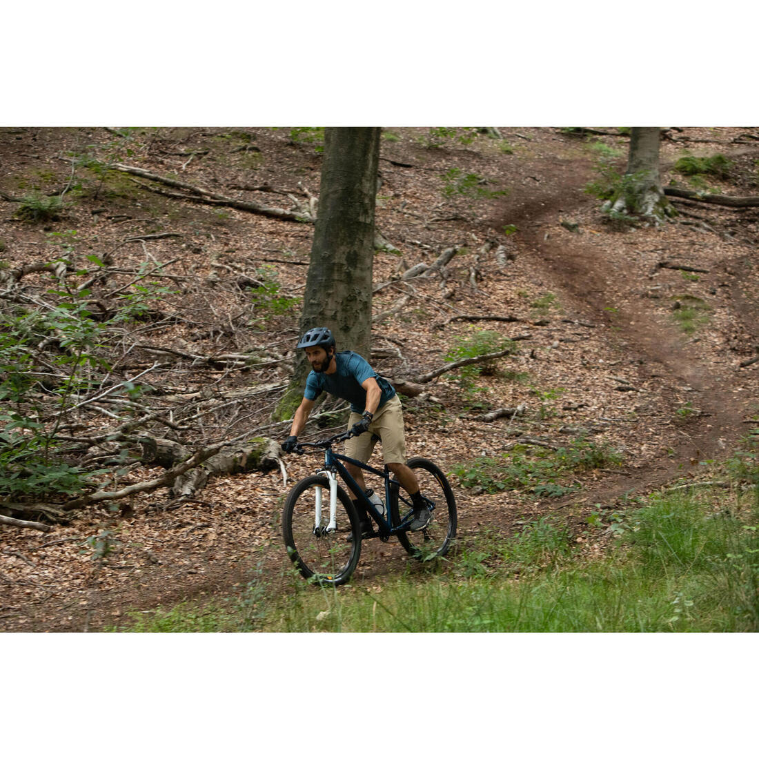 Men's Short-Sleeved Mountain Bike Jersey EXPL 100 - Image 25