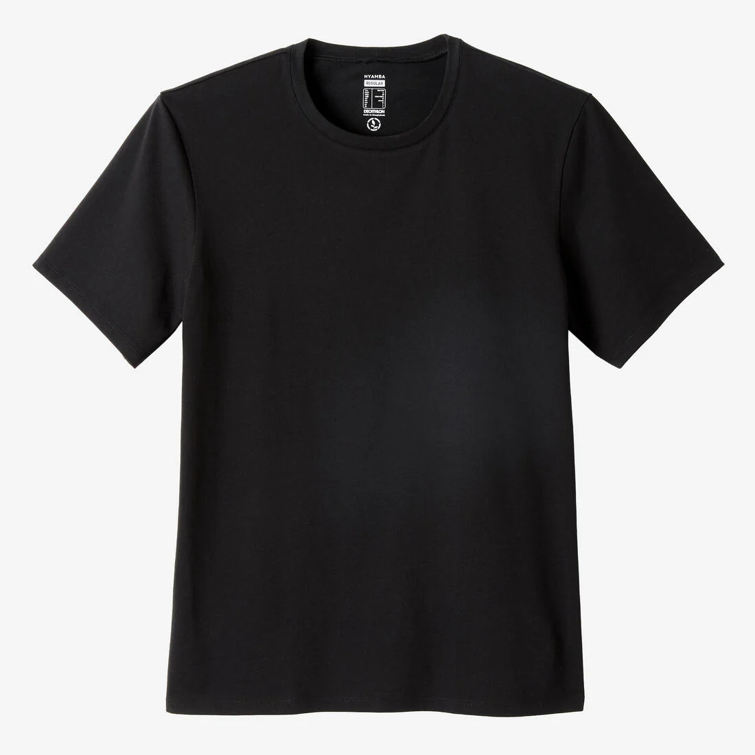 Men's Short-Sleeved Straight-Cut Crew Neck Cotton Fitness T-Shirt 500 Garnet - Image 11