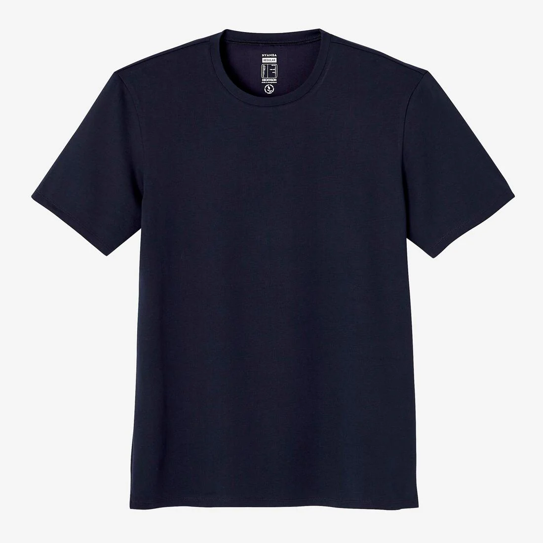 Men's Short-Sleeved Straight-Cut Crew Neck Cotton Fitness T-Shirt 500 Garnet - Image 44