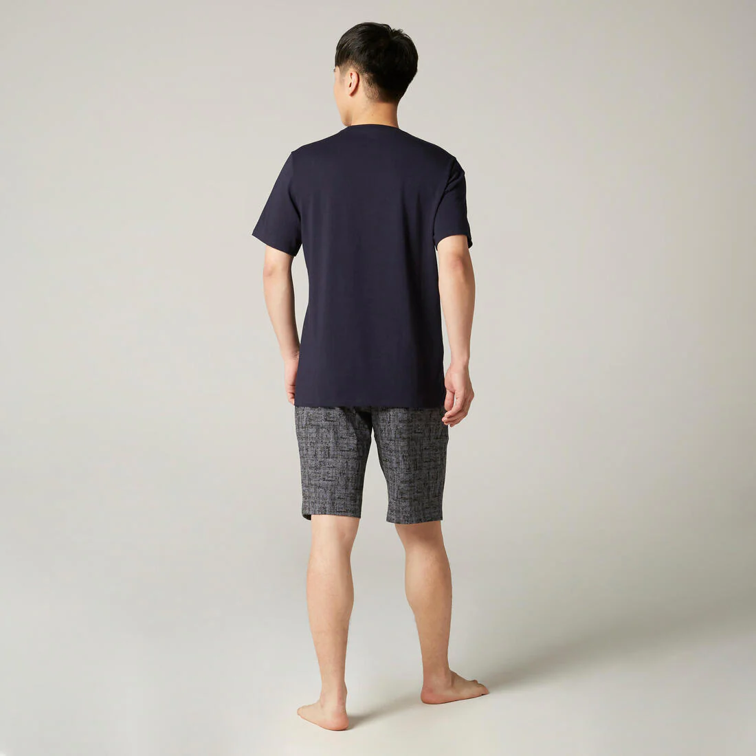 Men's Short-Sleeved Straight-Cut Crew Neck Cotton Fitness T-Shirt 500 Garnet - Image 52