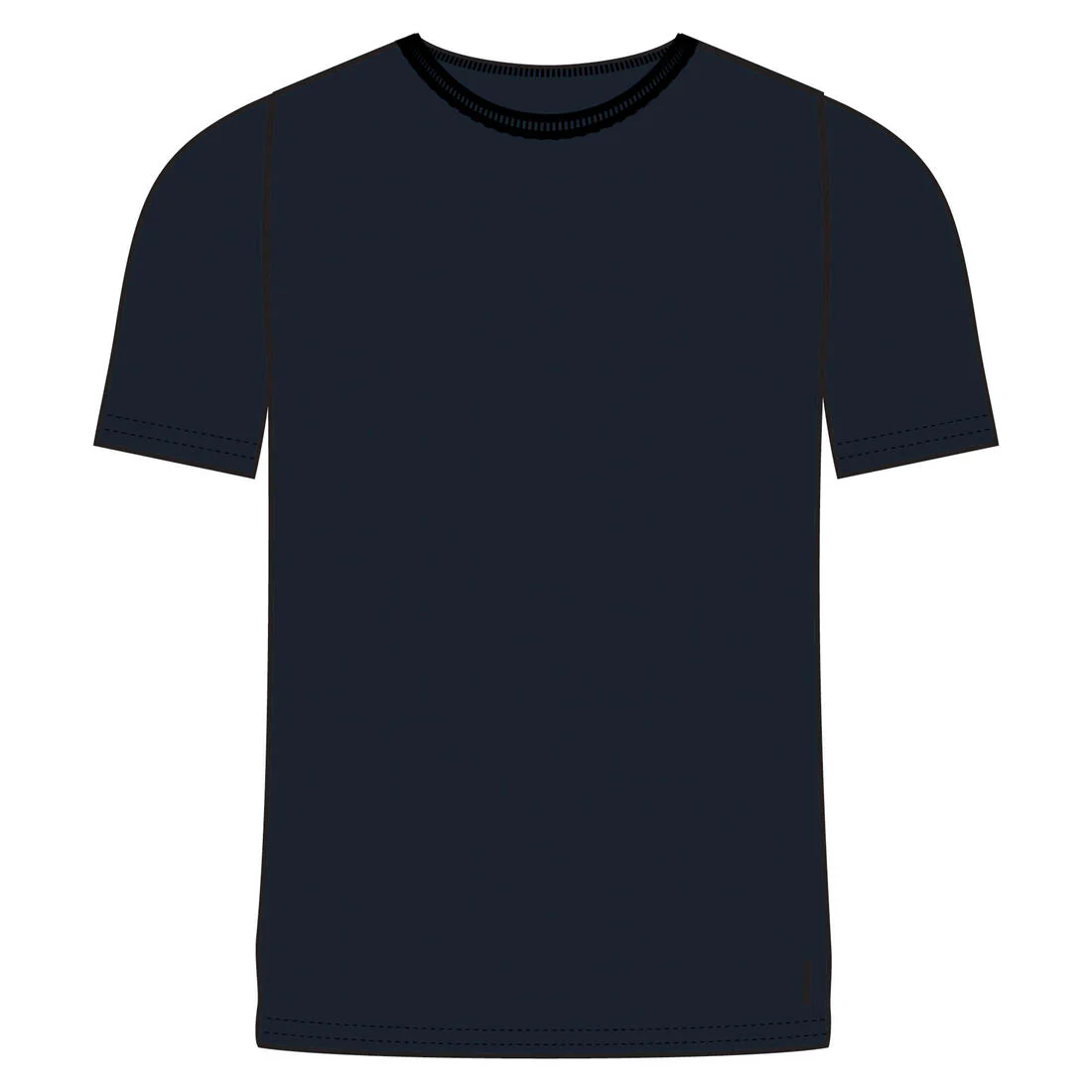 Men's Short-Sleeved Straight-Cut Crew Neck Cotton Fitness T-Shirt 500 Garnet - Image 79