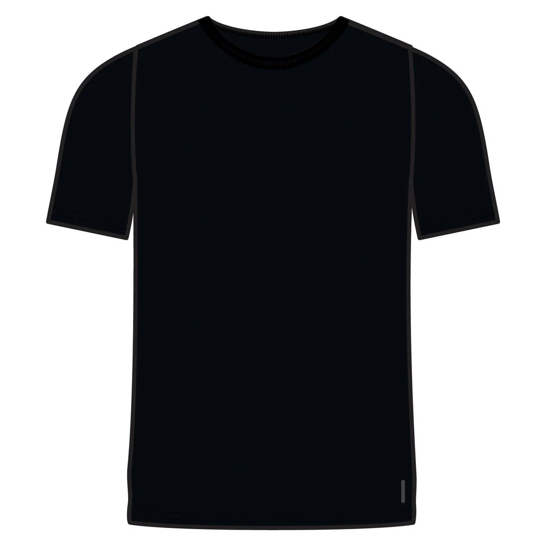 Men's Short-Sleeved Straight-Cut Crew Neck Cotton Fitness T-Shirt 500 Garnet - Image 80