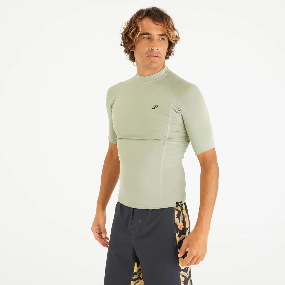 Men's short-sleeved UV-protection surfing T-Shirt - 500 Black Beast - Image 2