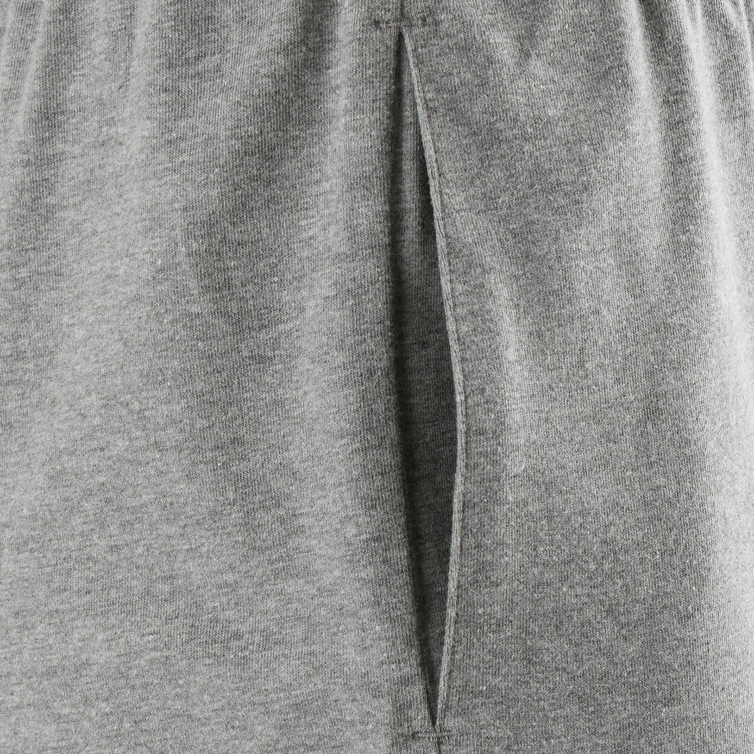 Men's Short Straight-Cut Cotton Fitness Shorts 100 With Key Pocket - Image 10