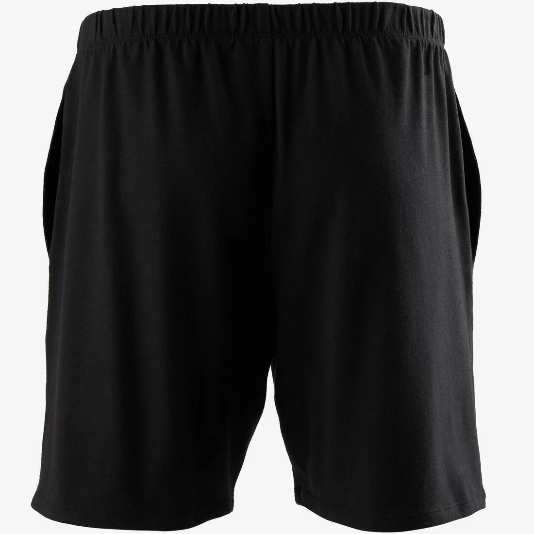 Men's Short Straight-Cut Cotton Fitness Shorts 100 With Key Pocket - Image 4
