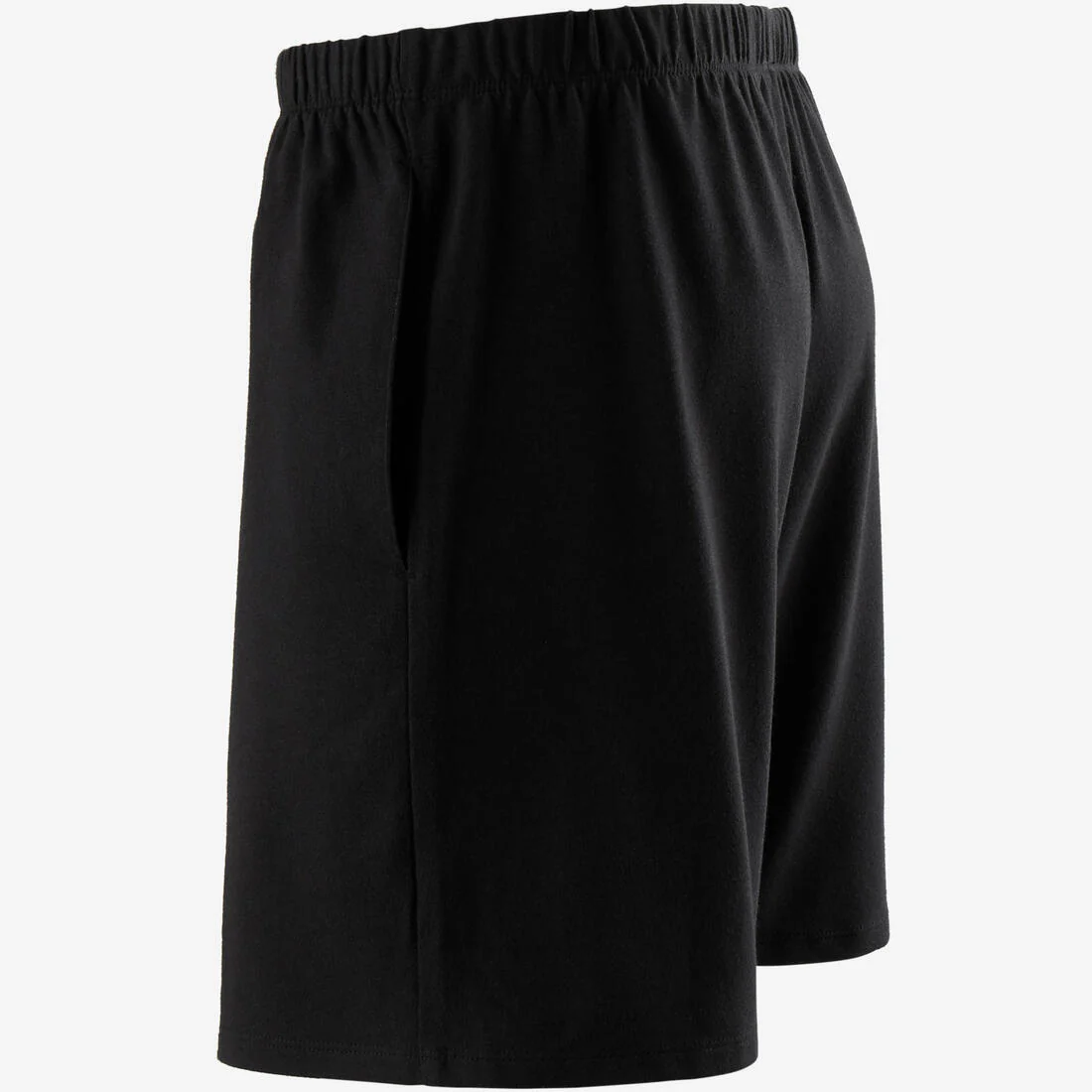 Men's Short Straight-Cut Cotton Fitness Shorts 100 With Key Pocket - Image 6
