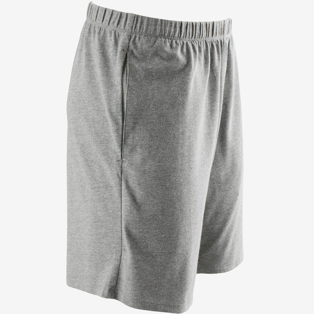 Men's Short Straight-Cut Cotton Fitness Shorts 100 With Key Pocket - Image 8