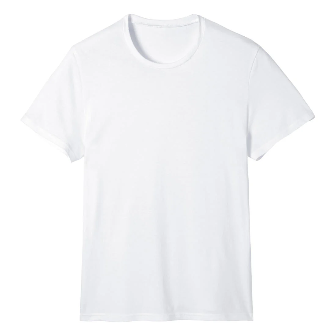 Men's Slim-Fit Fitness T-Shirt 100 - White - Image 5