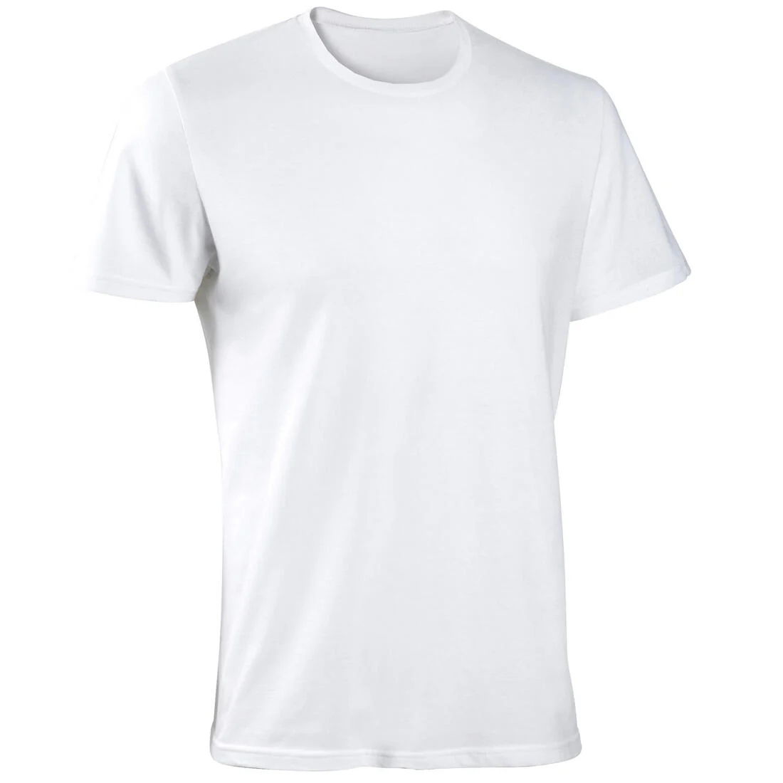 Men's Slim-Fit Fitness T-Shirt 100 - White - Image 6