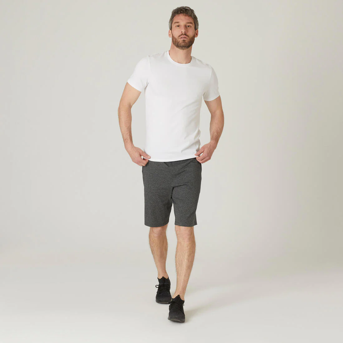 Men's Slim-Fit Fitness T-Shirt 500 - Image 15
