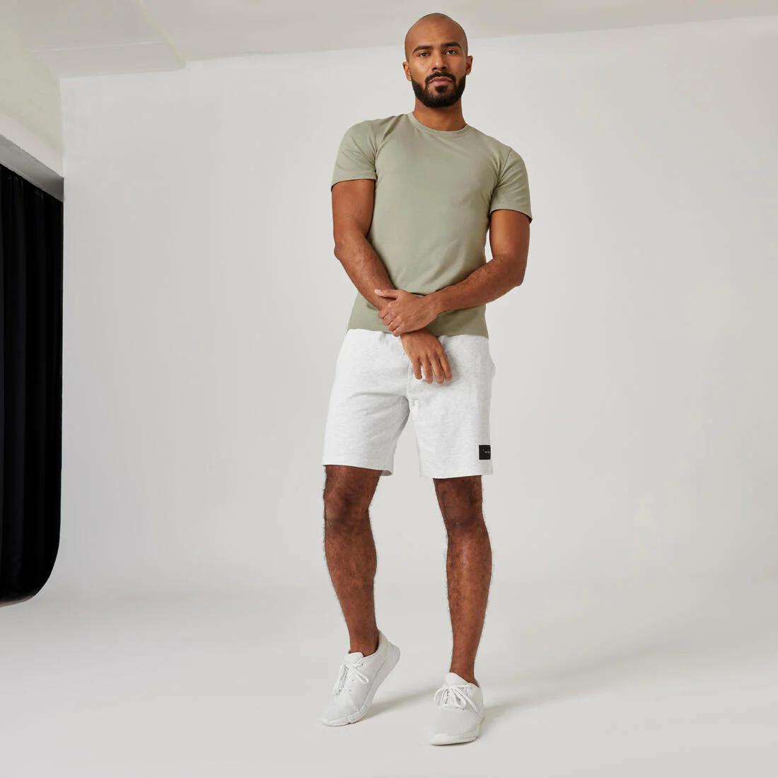 Men's Slim-Fit Fitness T-Shirt 500 - Image 17