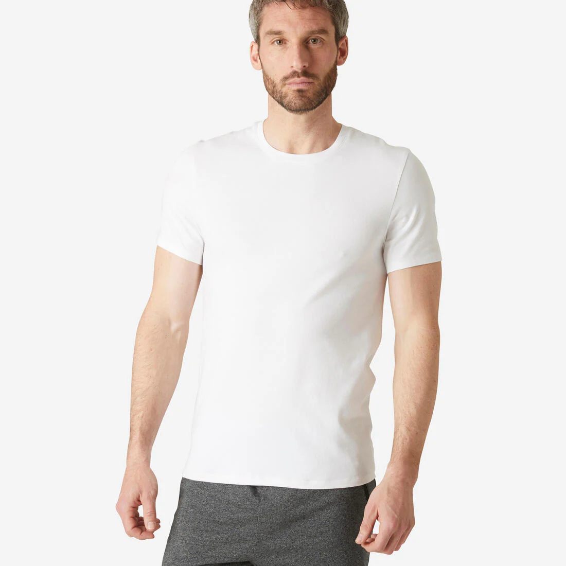 Men's Slim-Fit Fitness T-Shirt 500 - Image 2