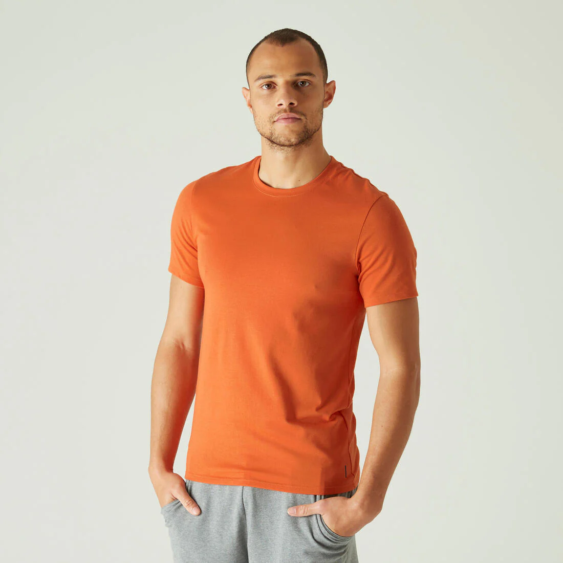 Men's Slim-Fit Fitness T-Shirt 500 - Image 34