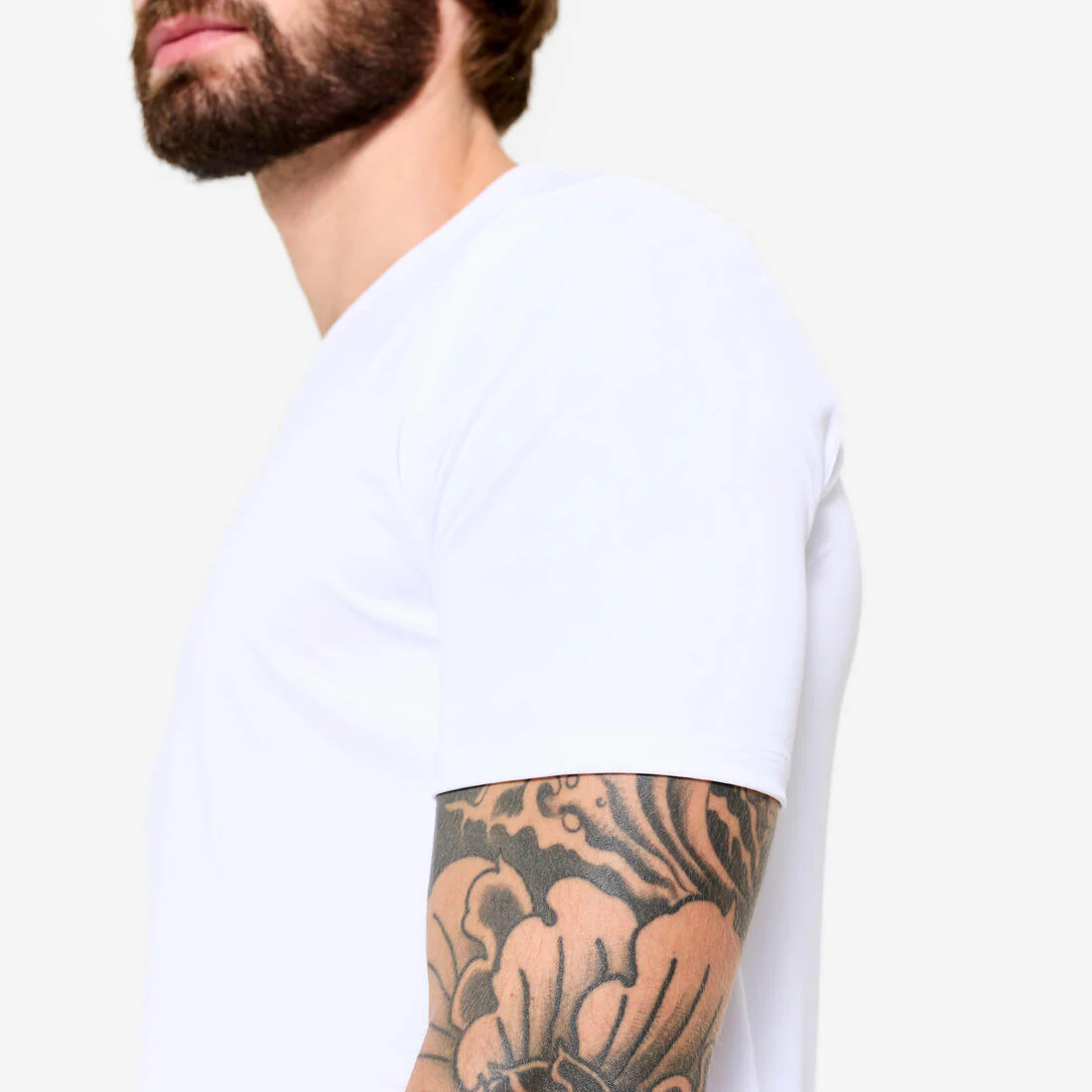 Men's Stretch Fitness T-Shirt - White - Image 5