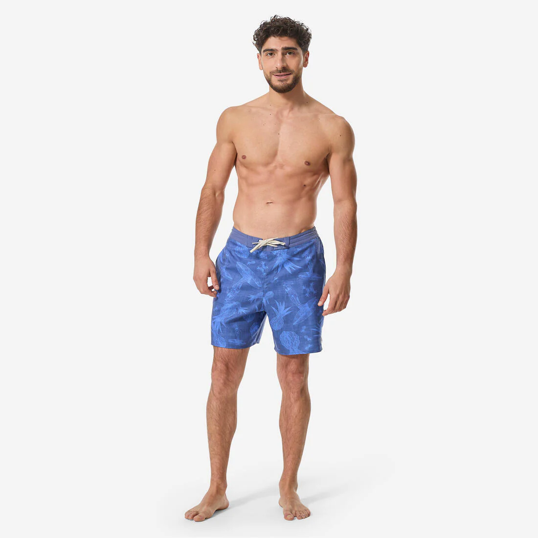 Men’s surfing boardshorts mid-length swim shorts 18”, 100 - Image 4