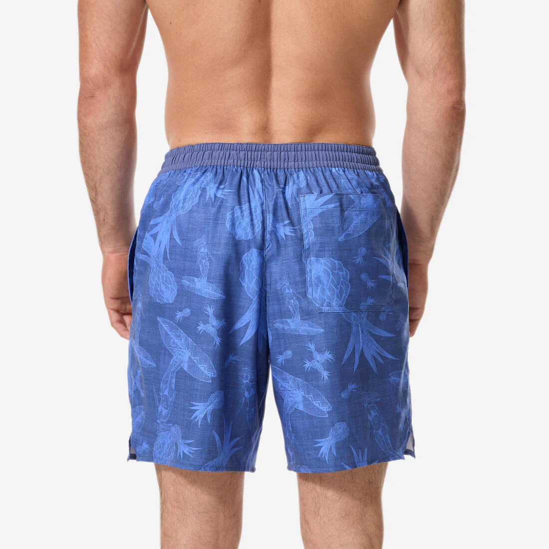 Men’s surfing boardshorts mid-length swim shorts 18”, 100 - Image 8